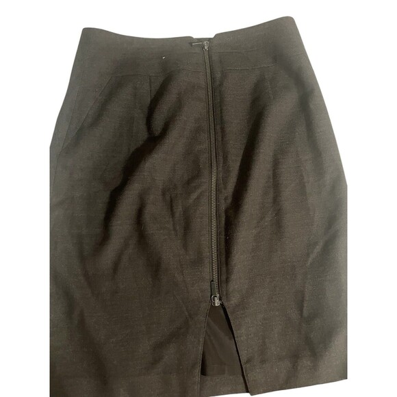 Banana Republic Skirt Mini Size 4 Stretch Lined Side Zip Brown - Picture 2 of 10